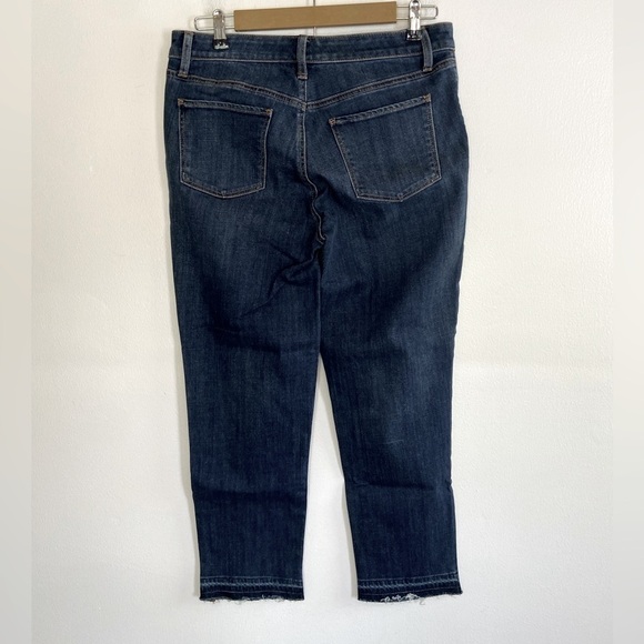 Talbots Flawless Five Pockets Skinny jeans Size 10 Cropped Women's Color Blue - Picture 2 of 9